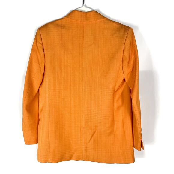 Sandro Hisae Orange Suit 2-pc Set Collared Pants Blazer (TWO SIZES!) Sz 36 / 38 - Picture 7 of 16